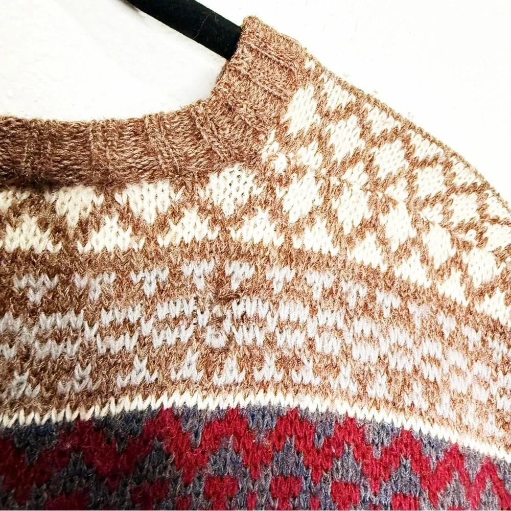 Mervyn’s Wool Fairisle Sweater Vest Large Grandpa